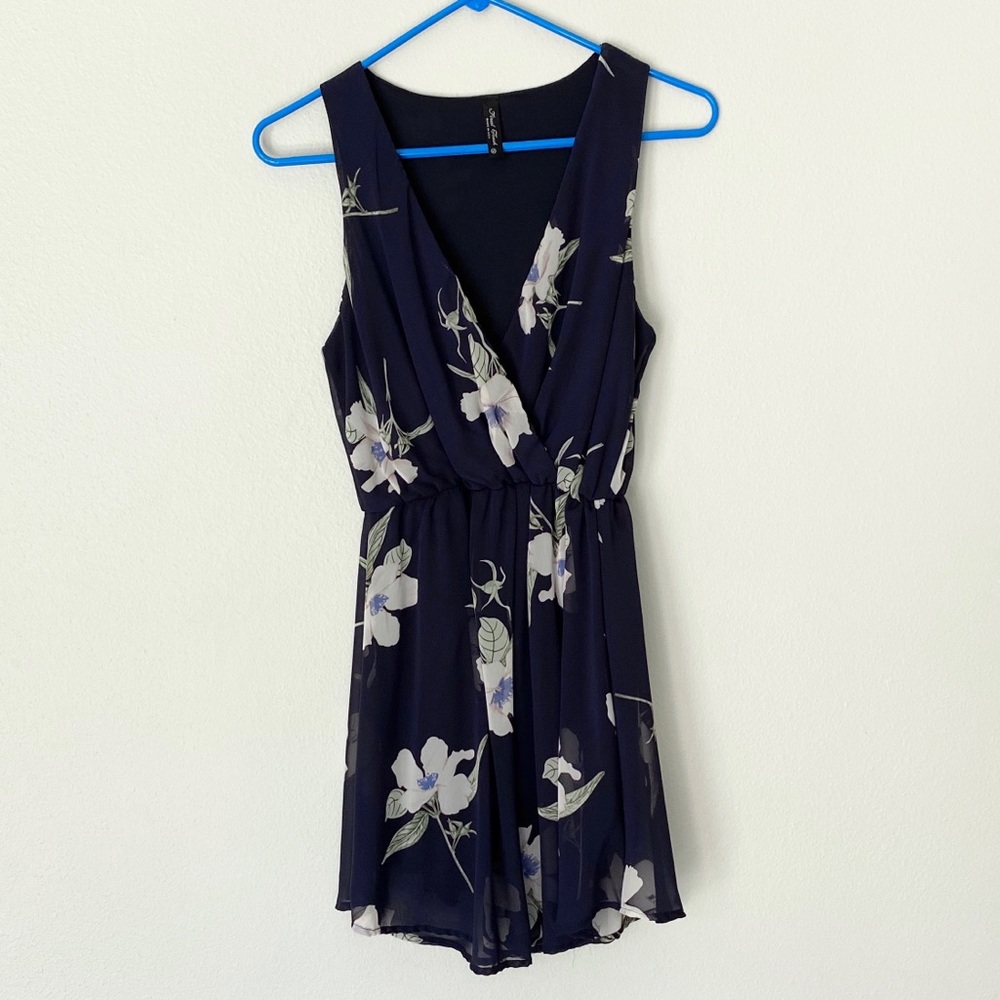 Final Touch navy floral dress
